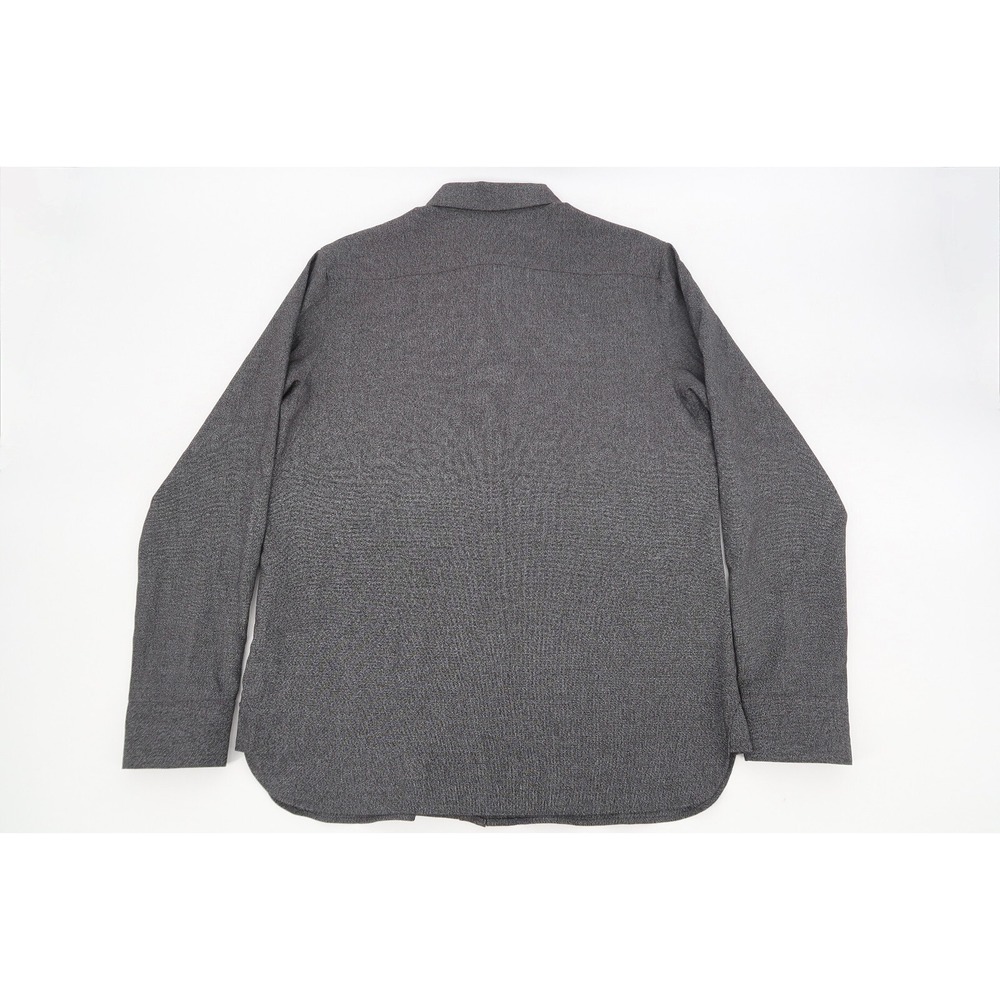 BYLT Vista Shirt Mens Medium Gray Charcoal Long Sleeve Button Up Premium Basics - Picture 8 of 11